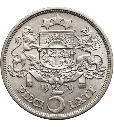 Łotwa, Republika 1918-1938. 5 Łatów (Lati) 1929