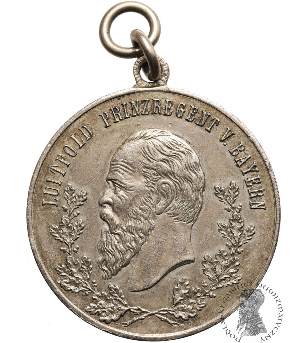 Niemcy. Bawaria Królestwo, Książę Regent Luitpold. Medal za zjednoczenie Krumbach i Hürben 1902