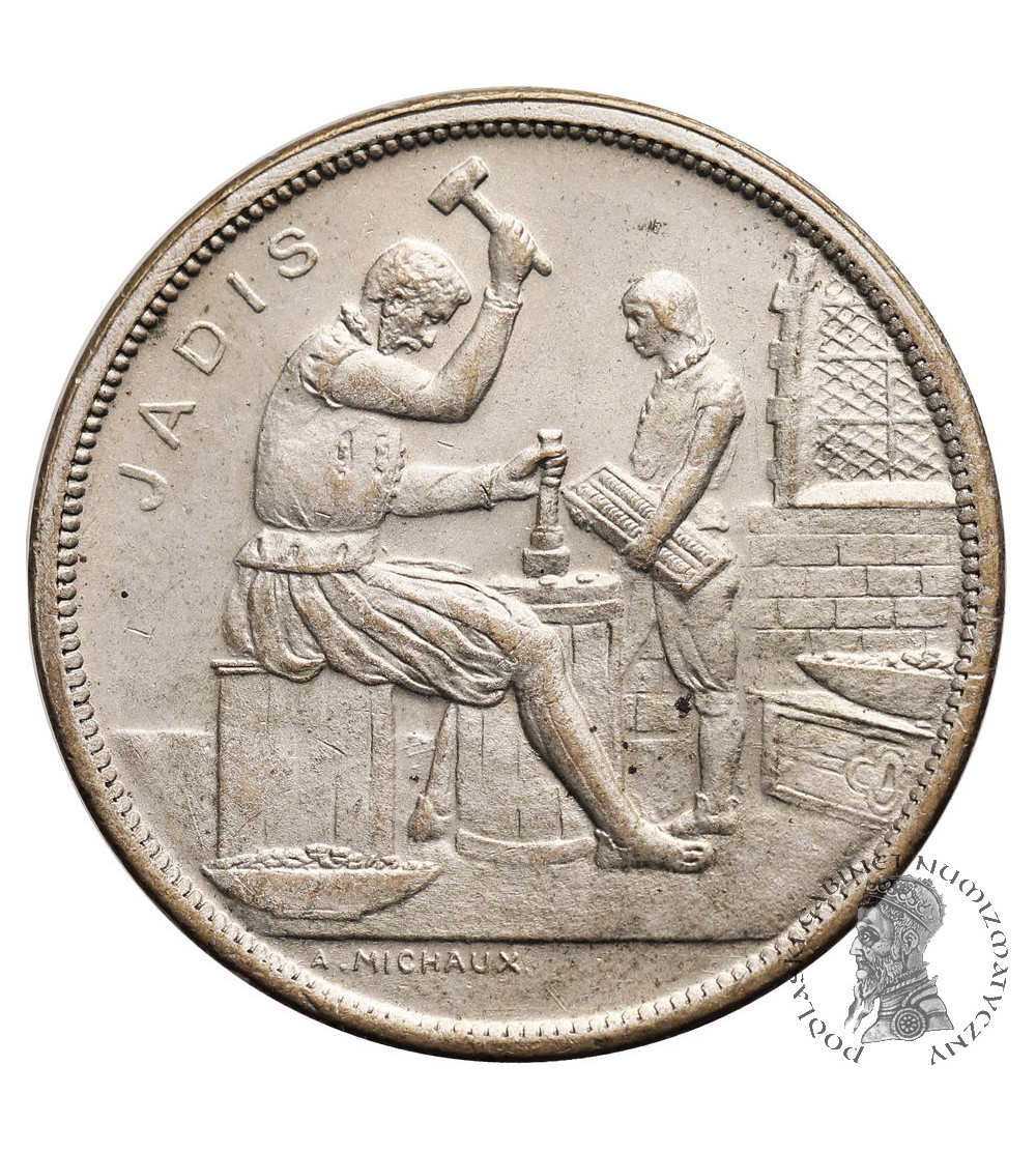Belgia. Medal numizmatyczny mennicy w Brukseli 1910