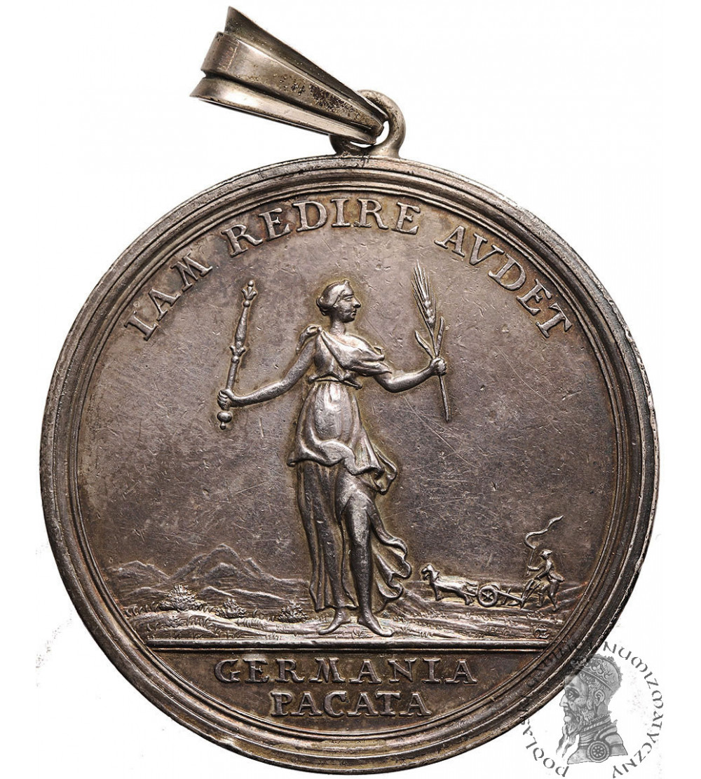 Polska, Śląsk. Medal na pokój w Hubertusburgu 1763