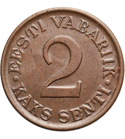 Estonia, Republika 1918-1941. 2 Centy (Senti) 1934