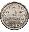 Litwa, Republika 1918-1940. 5 Litów (Litai) 1925