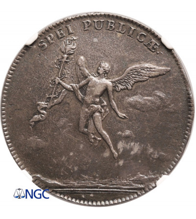 Poland / Saxony, August III Sas 1733-1763. 2/3 Thaler (Gulden) 1747, Dresden - NGC AU Details