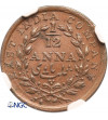 Indie Brytyjskie. 1/12 Anna 1835 (B), East India Company - NGC MS 63 BN