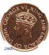 Ceylon (Sri Lanka). 1 Cent 1945, George VI (Proof) - NGC PF 64