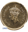 Ceylon (Sri Lanka). 25 Cents 1951, George VI (Proof Restrike) - NGC PF 62