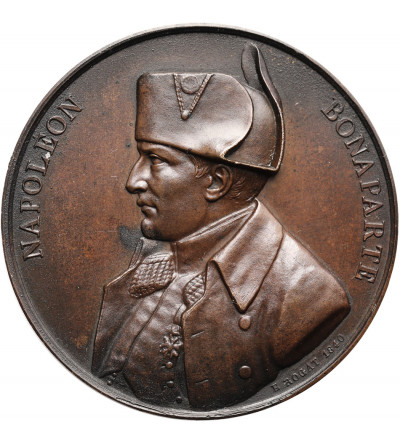 Francja. Medal upamiętniający złożenie prochów Napoleona na Placu Inwalidów w Paryżu, 1840
