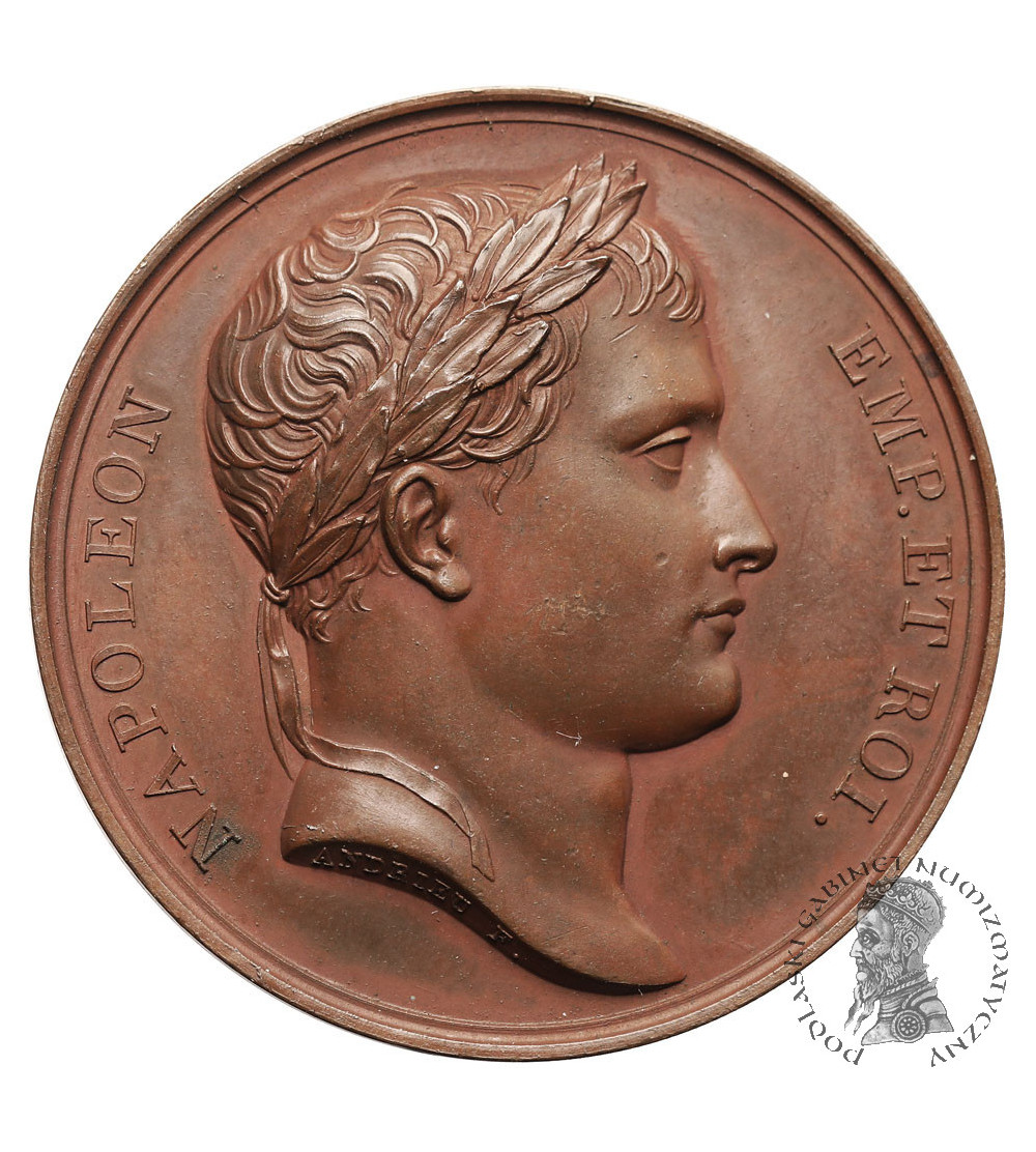 France. Napoleon I Bonaparte, Br medal commemorating the capture of Vienna, 1805