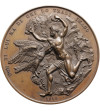 France. Napoleon I, Br Medal commemorating Napoleon's exile to Saint Helena, 1816