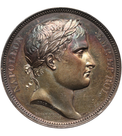France. Napoleon I, Silver medal commemorating the marriage of the Grand Duke of Baden, 1806