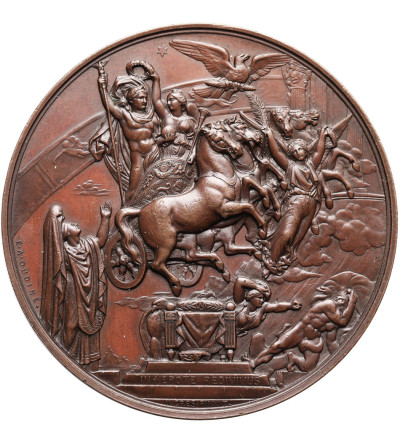 France, Louis Philippe 1830-1848. Br Medal, tribute of the city of Paris to Emperor Napoleon I, 1854