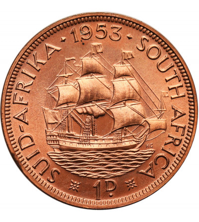 RPA. 1 penny 1953, Elżbieta II