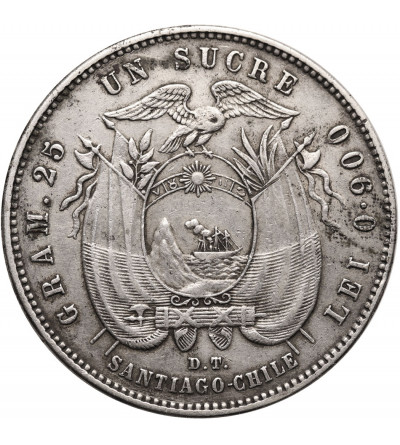Ekwador. 1 Sucre 1888, Santiago DT