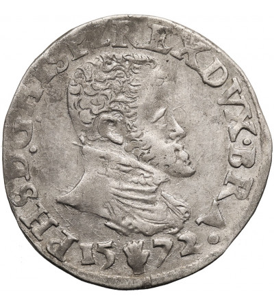 Spanish Netherlands (Belgien). 1/10 Filipsdaalder (1/10 Ecu) 1572, Antwerp, Filips II (1555-1598)