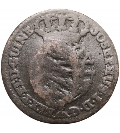 Angola. 1/2 Macuta 1763 (1 Macuta, Countermark 1837)