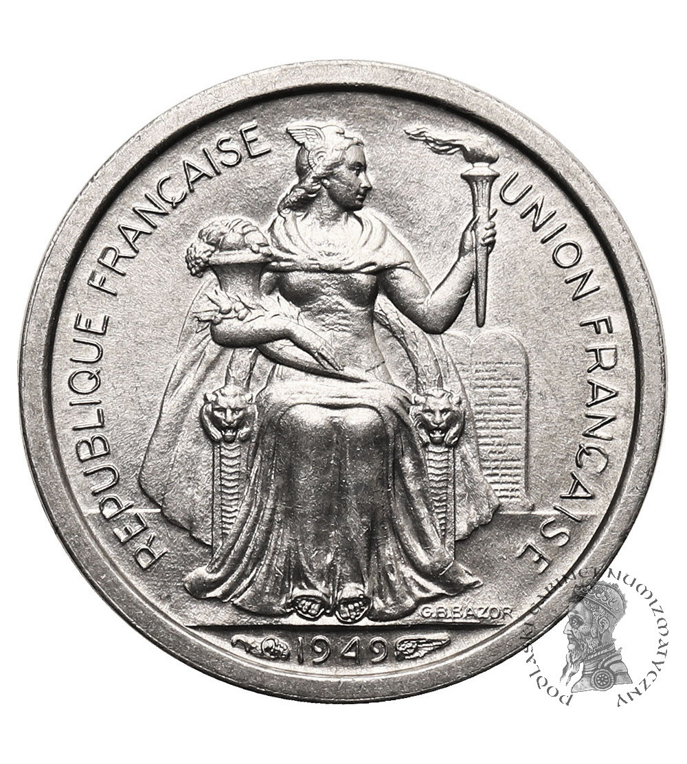 French Oceania. 50 Centimes 1949