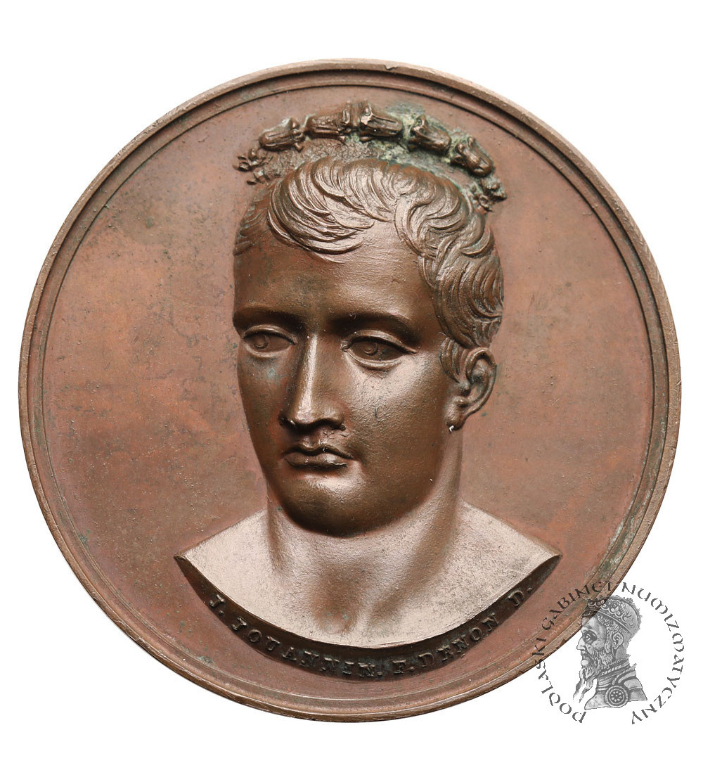 Francja. Napoleon I Bonaparte, medal upamiętniający świętowanie podboju Egiptu, 1798 Francja. Napoleon I Bonaparte, medal upamiętniający świętowanie podboju Egiptu, 1798