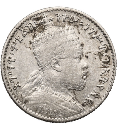 Etiopia, Menelik II 1889-1913. 1 Gersh EE 1895 / 1902-1903 AD, Paryż