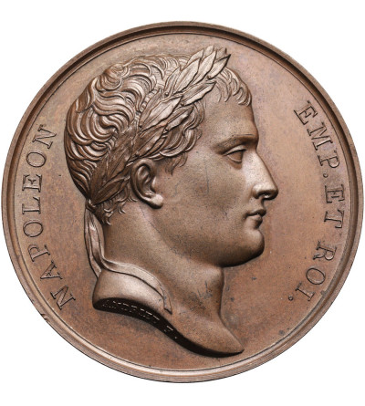France, Napoleon I Bonaparte. Medal commemorating the construction of the canal of Mons-Condé, 1813