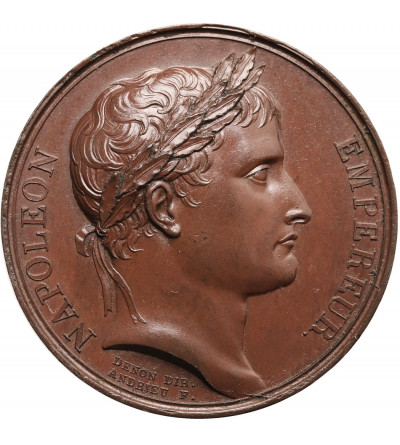 Francja, Napoleon I Bonaparte. Medal upamiętniający koronację Napoleona na króla Włoch, 1805