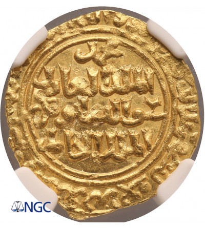 Ayyubids, (Egypt). AV Dinar AH 635 / 1238 AD, al-Qahira mint, al-'Adil Abu Bakr II AH 635-637 / 1238-1240 AD - NGC MS 64