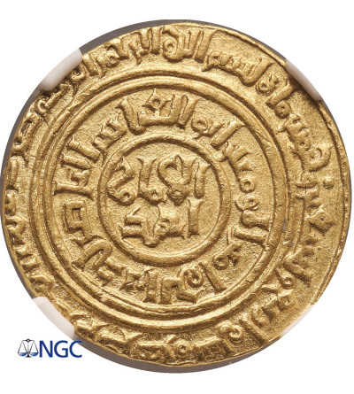 Ayyubids, (Egypt). AV Dinar AH 594 / 1197 AD, al-Qahira mint, Al-'Aziz 'Uthman, AH 589-595 / 1193-1198 AD - NGC MS 62