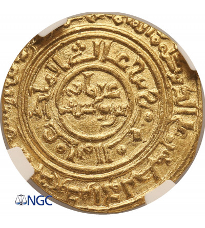 Dynastia Ayyubidów (Egipt). AV Dinar, AH 594 / 1197 AD, al-Qahira,  Al-'Aziz 'Uthman, AH 589-595 / 1193-1198 AD - NGC MS 62