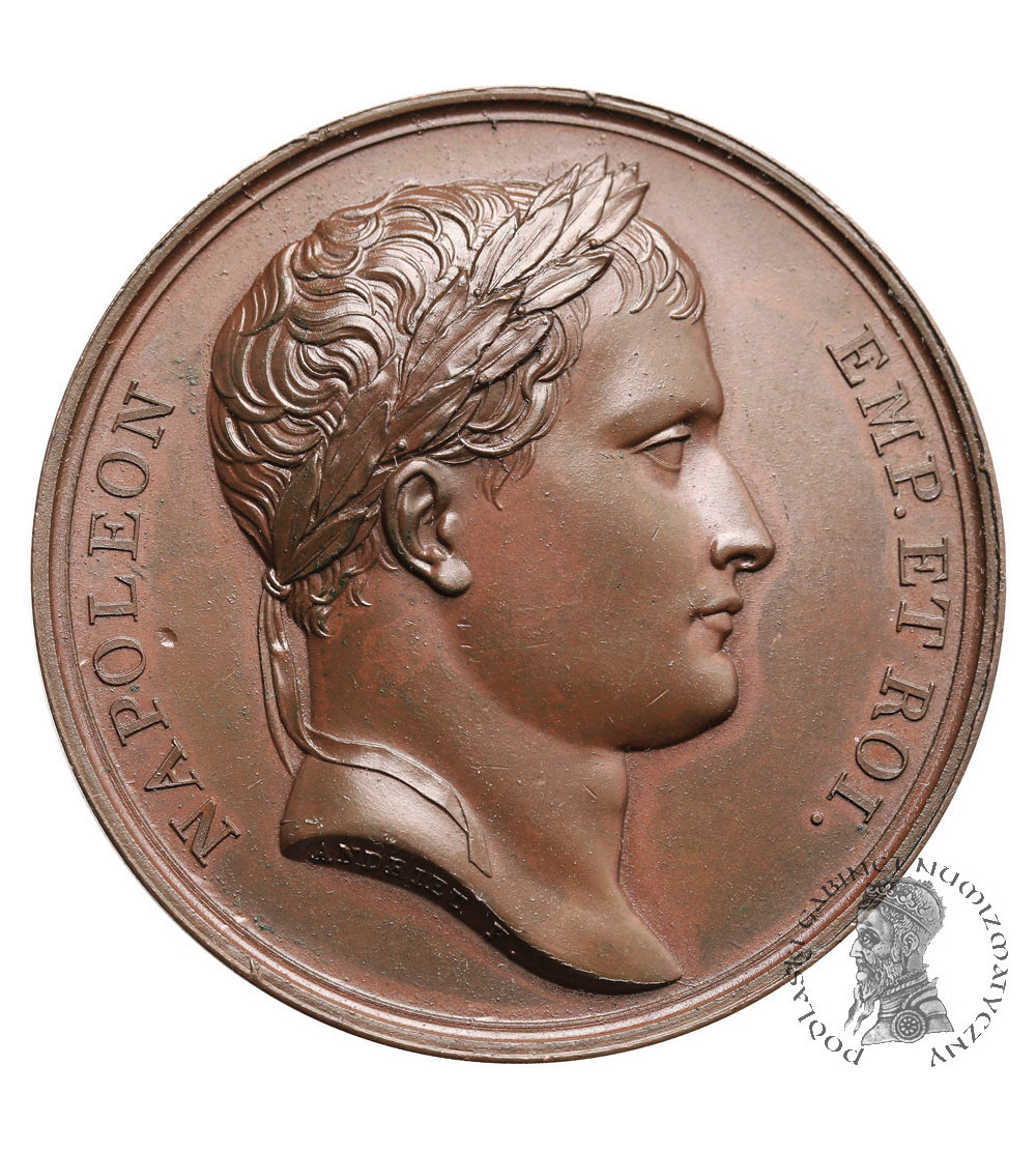 France, Napoleon I Bonaparte. Bronze medal commemorating the seizure of Hamburg, 1806