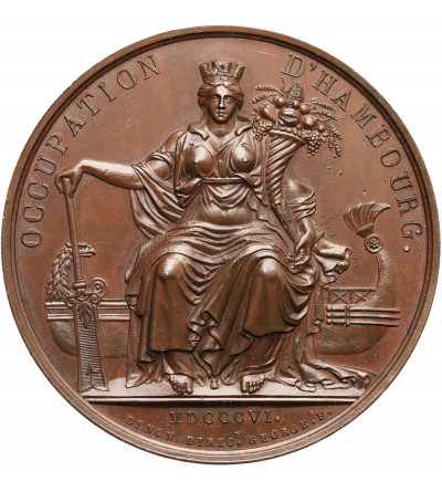 Francja, Napoleon I Bonaparte. Medal upamiętniający zajęcie Hamburga, 1806
