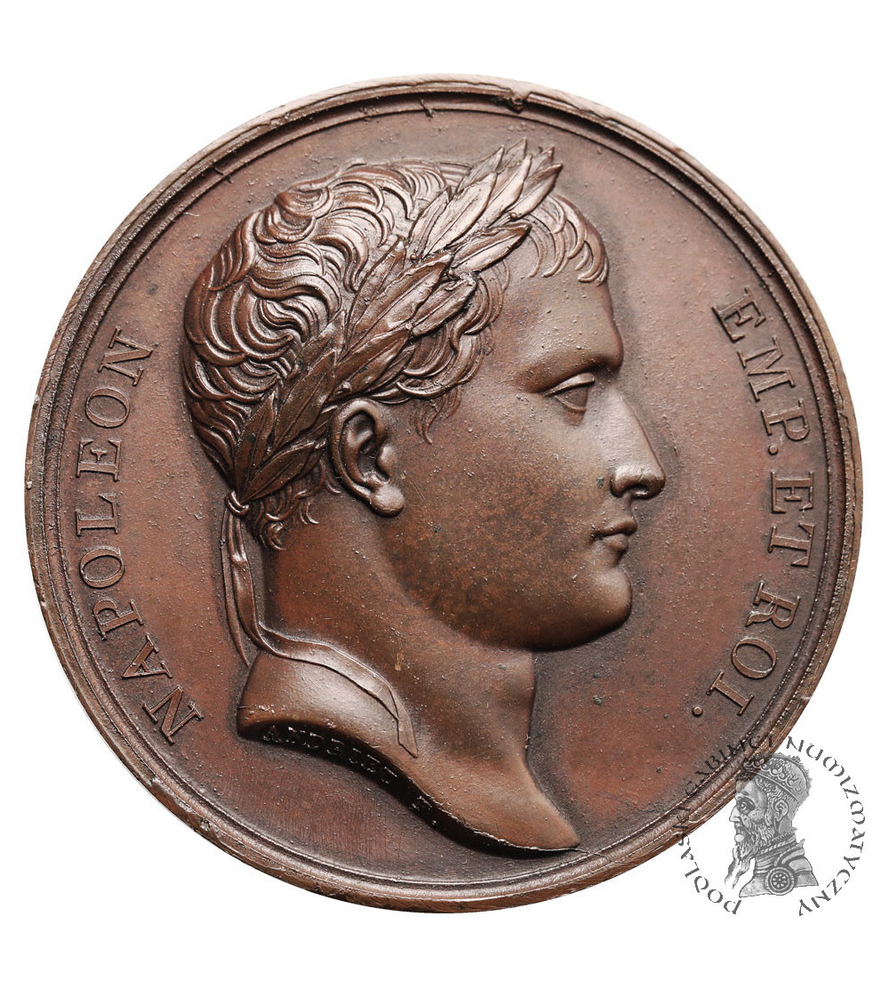 Francja, Napoleon I Bonaparte. Medal upamiętniający przyłączenie Simplonu, 1807
