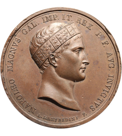 France, Napoleon I Bonaparte. Bronza medal commemorating the Battle of Wagram, 1809