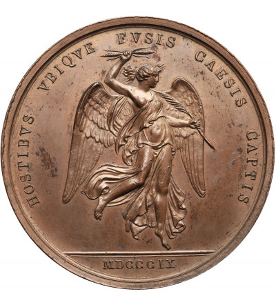 Francja, Napoleon I Bonaparte. Medal upamiętniający bitwę pod Wagram, 1809