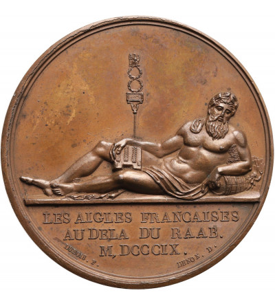 Francja, Napoleon I Bonaparte. Medal upamiętniający bitwę pod Raab, 1809