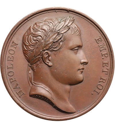 Francja, Napoleon I Bonaparte. Medal upamiętniający przyłączenie Rzymu do Francji, 1809