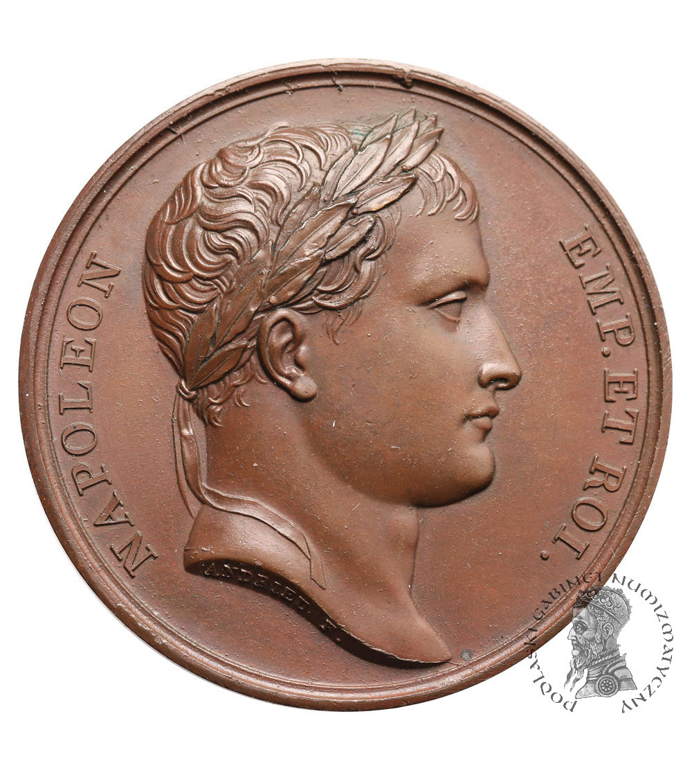 France, Napoleon I Bonaparte. Medal commemorating the incorporation of Rome into France, 1809 France, Napoleon I Bonaparte. Medal commemorating the incorporation of Rome into France, 1809