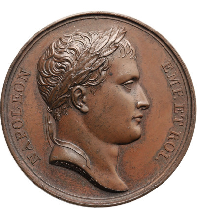 France, Napoleon I Bonaparte. Bronze medal commemorating the retreat of the French Army from Russia, 1812