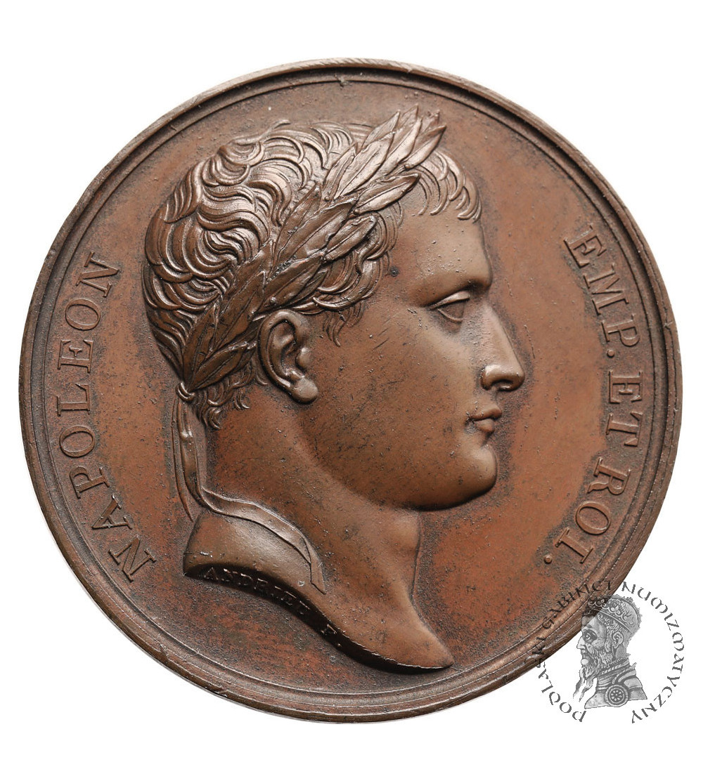 France, Napoleon I Bonaparte. Bronze medal commemorating the retreat of the French Army from Russia, 1812 France, Napoleon I Bonaparte. Bronze medal commemorating the retreat of the French Army from Russia, 1812