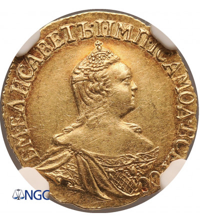 Rosja, Elżbieta 1741-1762. Rubel 1757, Moskwa - NGC AU 58