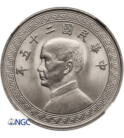 Chiny, Republika. 20 centów rok 25 (1936) - NGC MS 64
