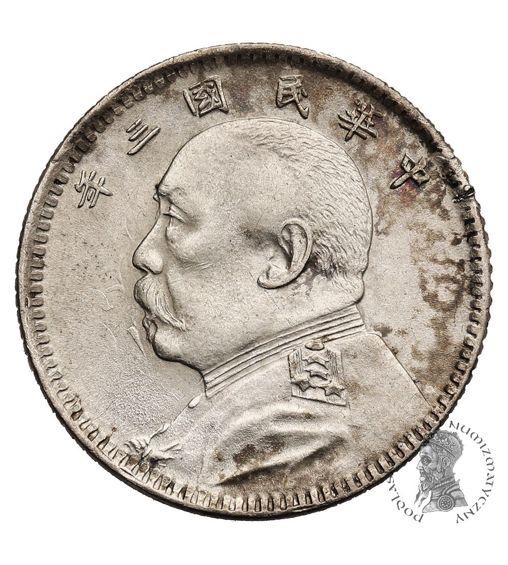 China, Republic. 10 Cents, Year 3 (1914)