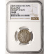 India. Princely States, Bharatpur. AR Rupee VS 1910 / 1855 AD, Jaswant Singh, 1853-1893 AD. i.n.o. Queen Victoria - NGC MS 62
