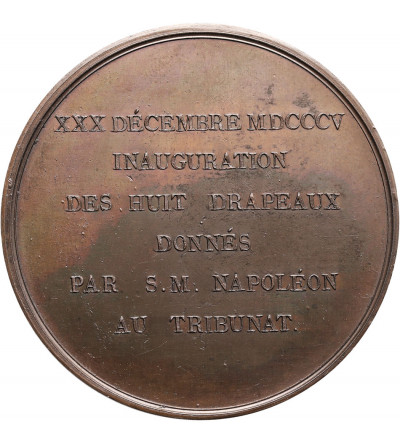 Francja, Napoleon I Bonaparte. Medal upamiętniający zwycięstwa Napolepona nad III koalicją antyfrancuską, 1805
