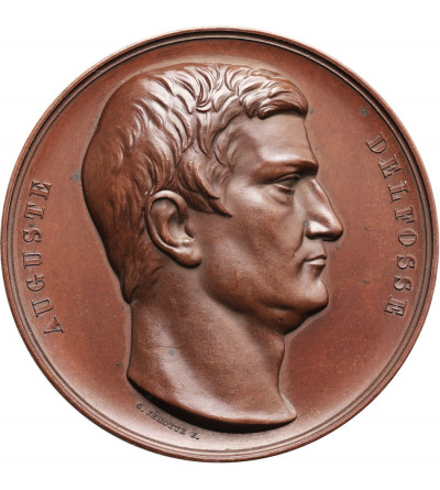 Belgium. Bronze Medal 1848, commemorative Auguste Delfosse - defender of Belgian Independence