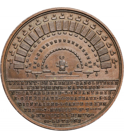 France, Napoleon I Bonaparte. Bronze Medal commemorating the camp of Boulogne and the planned invasion of England, 1804