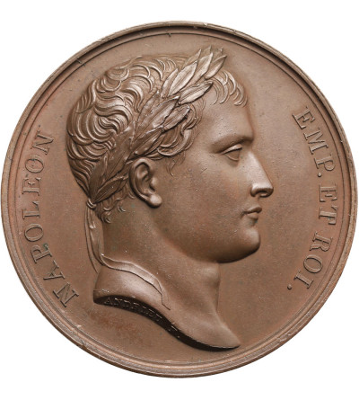 France, Napoleon I Bonaparte. Bronze Medal commemorating the annexation of Liguria to France, 1805