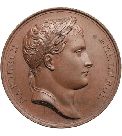France, Napoleon I Bonaparte. Bronze medal commemorating the campaigns of 1806-1807, Berlin, Warsaw and Königsberg