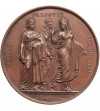 France, Napoleon I Bonaparte. Bronze medal commemorating the campaigns of 1806-1807, Berlin, Warsaw and Königsberg