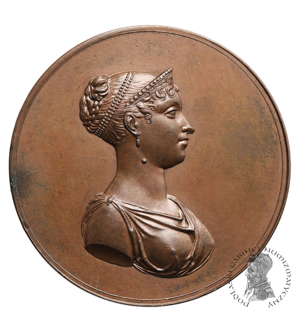 Włochy (Parma) / Francja, Napoleon I Bonaparte. Medal Maria Luiza Austriacka księżna Parmy, 1815. RRR