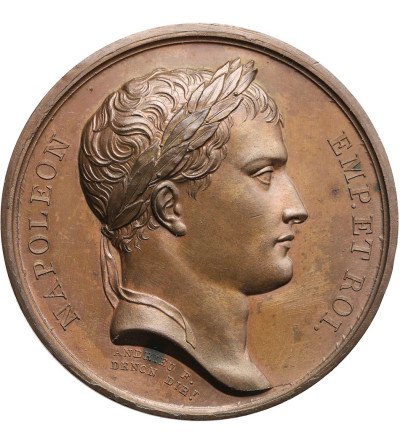 Francja, Napoleon I Bonaparte. Medal upamiętniający zakończenie budowy drogi z Nicei do Rzymu, 1807