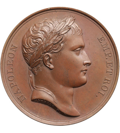 Francja, Napoleon I Bonaparte. Medal upamiętniający pobyt Napoleona w Tuluzie, 1808